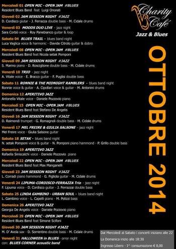 Locandina Ottobre charity cafè