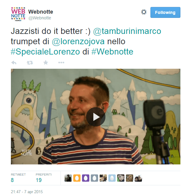 tweet di marco tamburini